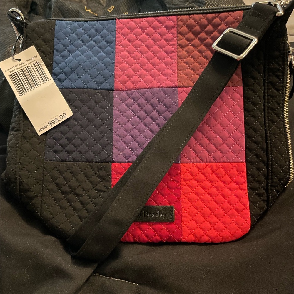 Carson Mini Hobo Crossbody Vera Bradley Winter Patchwork